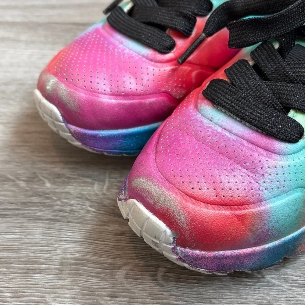 Sketchers tie dye kids sneakers
